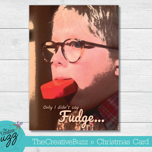 Christmas Story Greeting Card With Personalized Holiday Message  / Envelopes Included