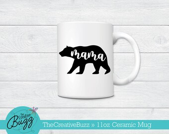Mama Bear Mug,Mother's Day Mug,Custom Coffee Mug,Birthday Gift,New Mom,New Baby,Baby Shower