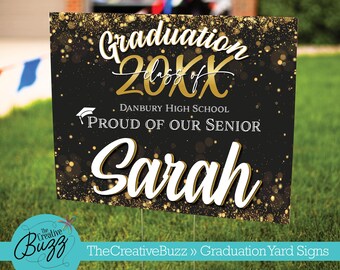 Graduation Sign,Personalize,Customize with Name,Celebrate,Elementary,High School,Trade School,College,Graduate