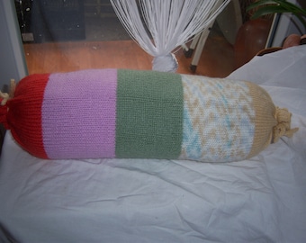 Neck roll colorful color mix also ideal as knee cushions, relax, relaxation pillow