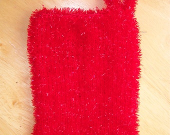 Bath glove made of scrubbing wool - wash mitt