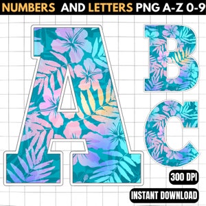 Hawaii Alphabet - Hawaii Font png - Hawaii Letters - Printable Hawaii Letters - Cricut Cut Files png Font - Hawaii Birthday Supplies