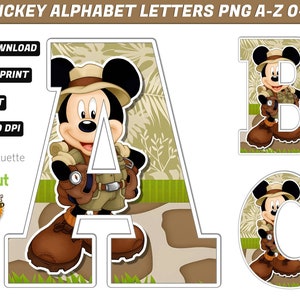 Safari Alphabet PNG - Safari Birthday Banner - Safari Birthday Decorations - 50 High Quality Png images - Safari Print Wall Art