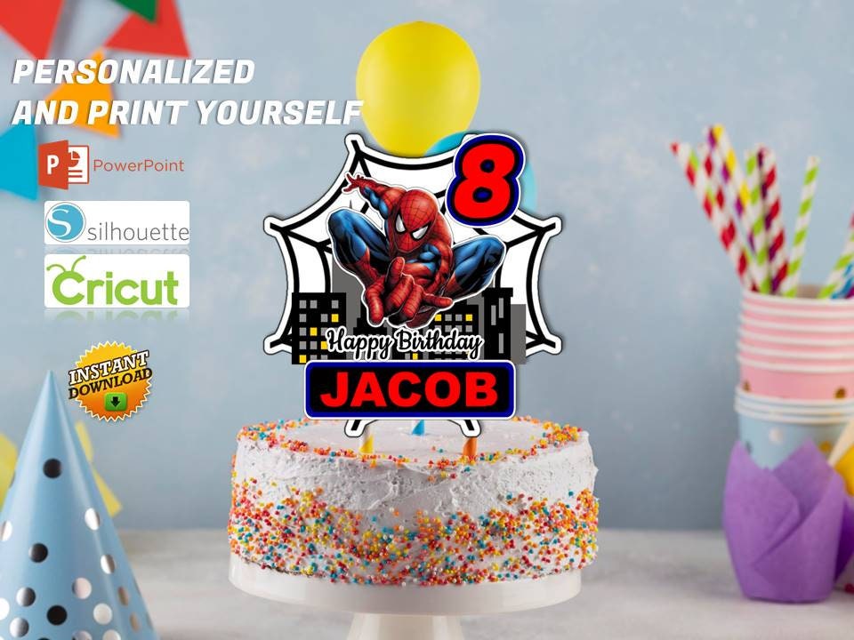Spidey imprimable et ses amis incroyables de gâteau, de gâteau de fête d' anniversaire de Spidey, fête d'anniversaire de Spider-Man pour les enfants,  fichier numérique uniquement -  France