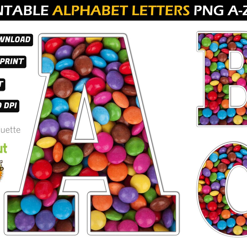 M and M Font - Etsy