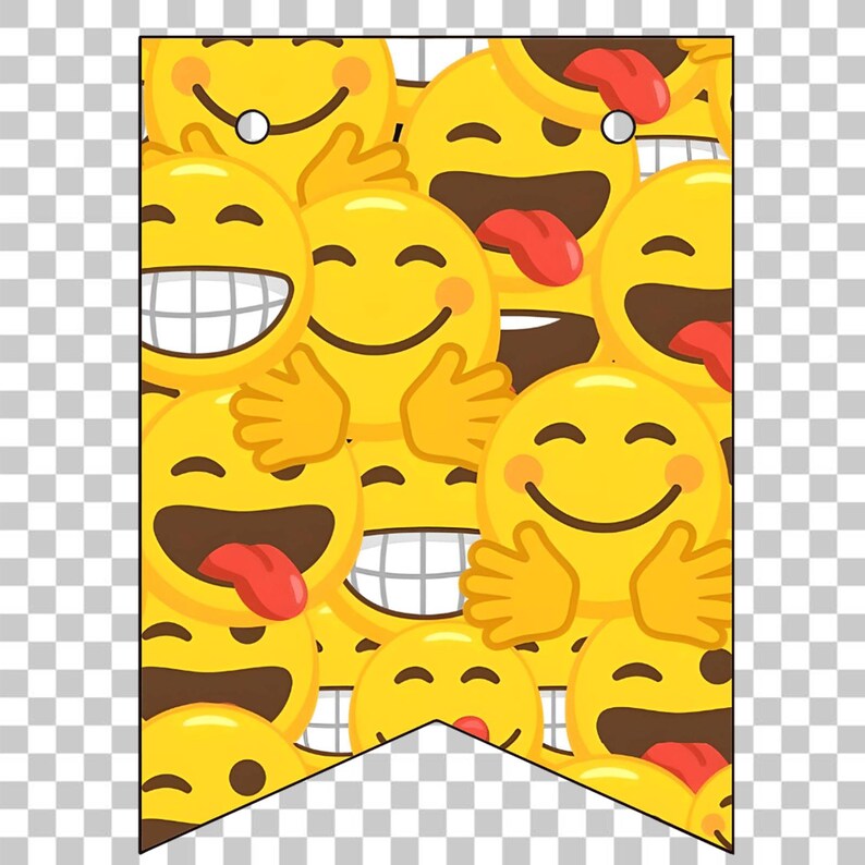 Emoji Alphabet PNG Emoji Birthday Banner Emoji Font - Etsy