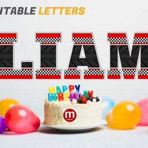 Racing Alphabet PNG Racing Birthday Banner Racing Letters Png Racing ...