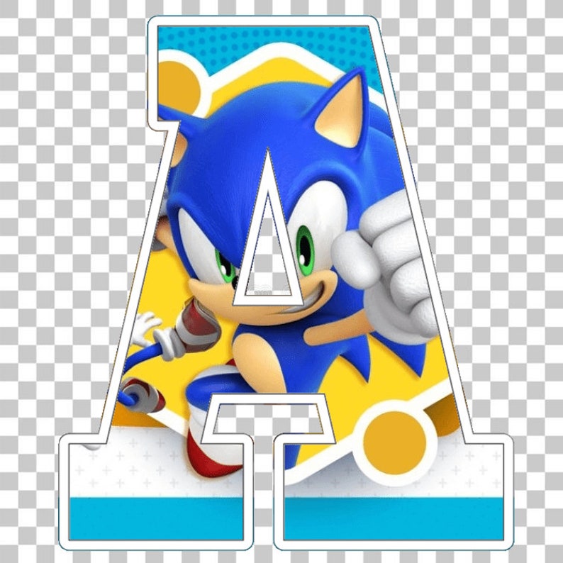 Sonic Alphabet PNG Sonic Letters PNG . 53 Images Png Etsy