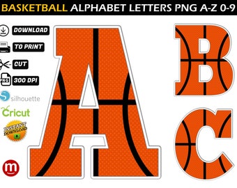 Basketball Alphabet PNG Basketball Birthday Banner 