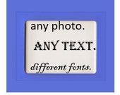 PERSONALIZED SIGN PHOTO on enamel dog name decal analog photo pet photo mug enamel owl white enamel tray enamel chamber pot custom dog sign