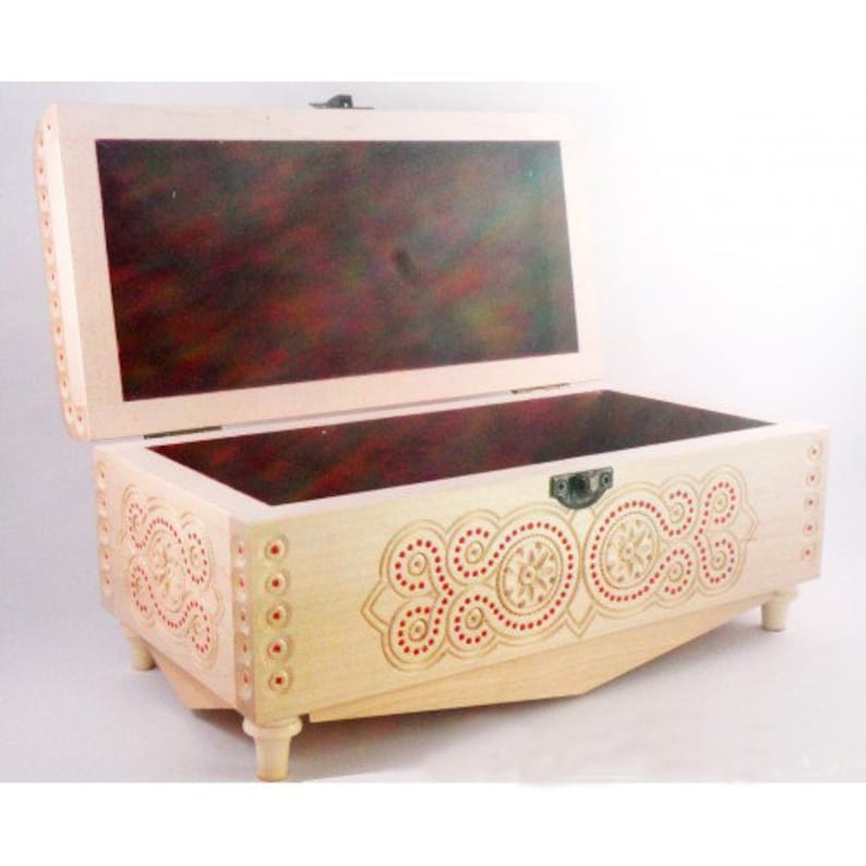 packaging for gift EASTER CASKET WEDDING money made of wood Case jewelry box storage box engraved box casket with a latch souvenir Ukraine