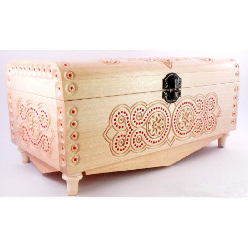 packaging for gift EASTER CASKET WEDDING money made of wood Case jewelry box storage box engraved box casket with a latch souvenir Ukraine