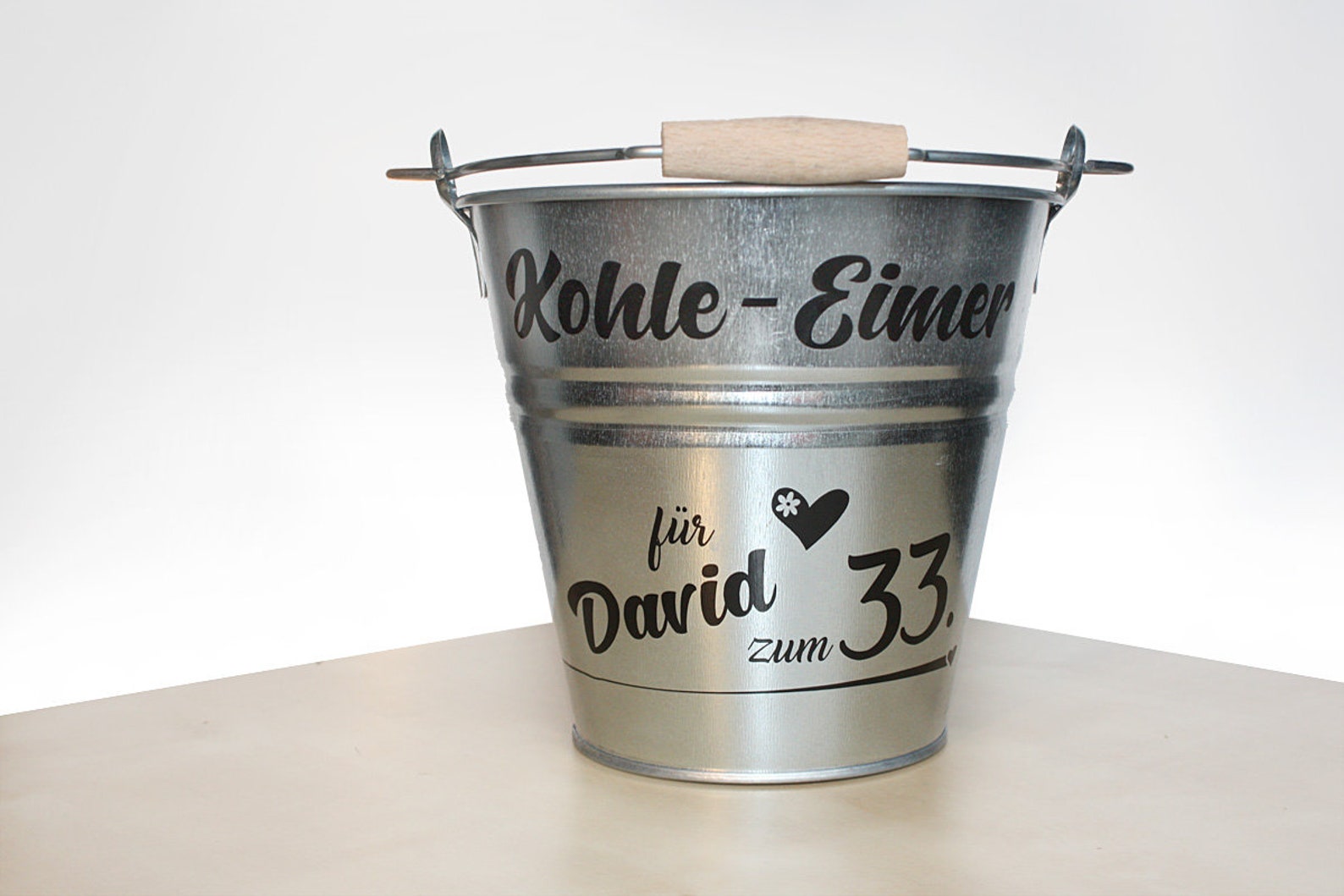 KohleEimer das Geldgeschenk zum Geburtstag 5l Zinkeimer Etsy
