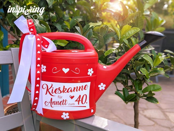 Money Gift “gravel Can” for Birthdays, Anniversaries, Special Occasions - With Individual Lettering and Heart Stickers