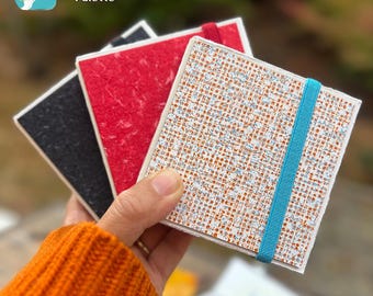 Deckle Edge Cotton Watercolor Journal – Travel Art Sketchbook (4 × 4")