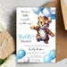 Baby Shower Invitation Template, Lion Balloons Invitation, Safari Baby ...