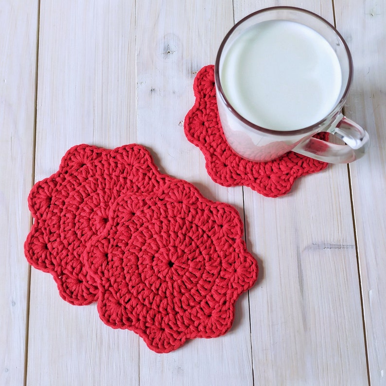 Easy crochet coasters pattern for beginners Etsy