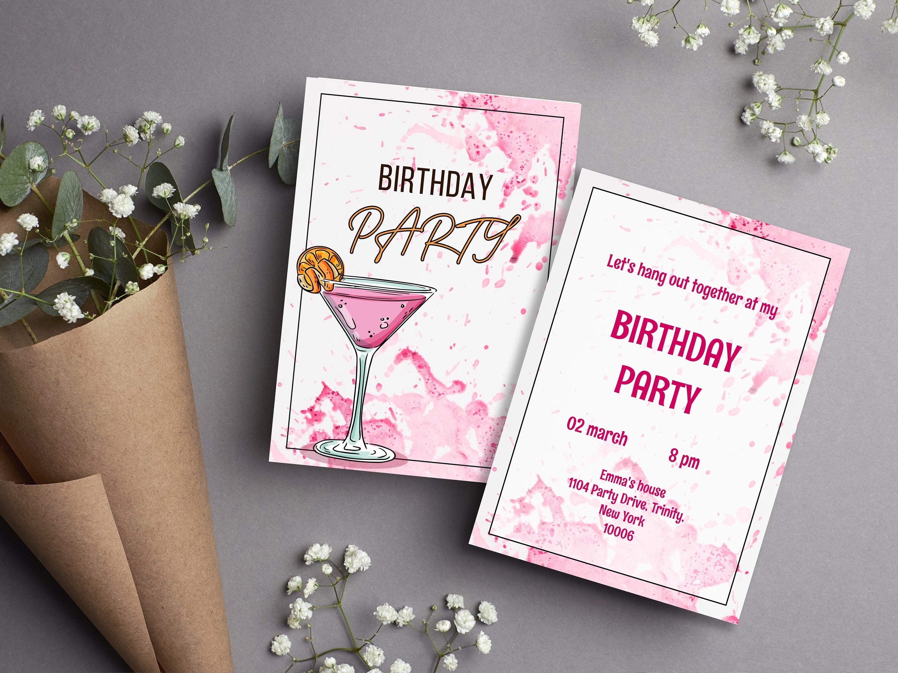 Birthday Invitations & Cards, B-Day Stationery