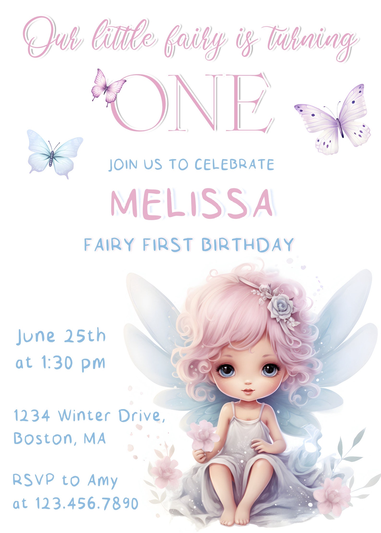 fairy-first-birthday-invitation-template-baby-1st-party-etsy