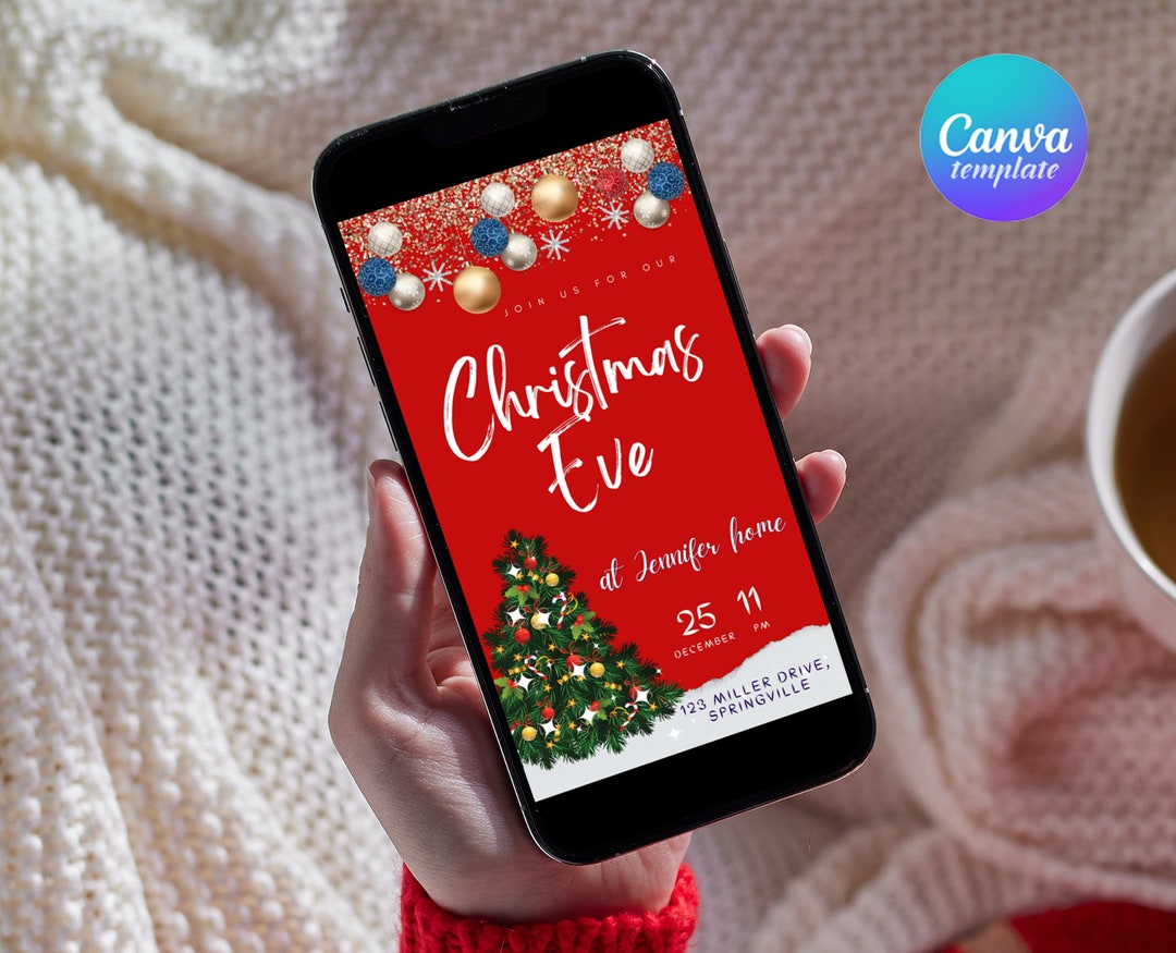 Christmas Eve Invitation Template Animated Video Christmas Eve Party Christmas Eve Invitation Template Animated Video Christmas Eve Party