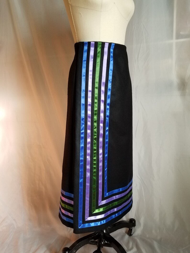 Native Ribbon Skirt Powwow Regalia Wrap Skirt CUSTOM Lenape Etsy