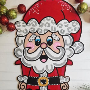 Santa Door Hanger, Santa Nutcracker Door Hanger, Santa Claus Door Hanger, Christmas Door Hanger, Holiday Door Hanger, Christmas Door Decor