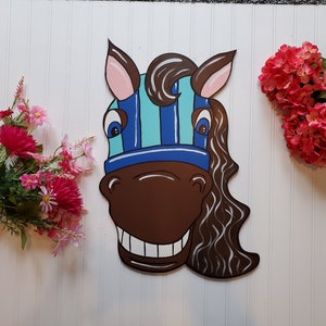 Kentucky Derby Horse Door Hanger, Horse Door Hanger, Derby Door Hanger, Horse Sign, Kentucky Derby Sign, Derby Decor, Horse Decor, Gift Idea