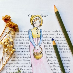 Jane Austen - Jane Bennet colouring sheet - coloring sheet - adult coloring