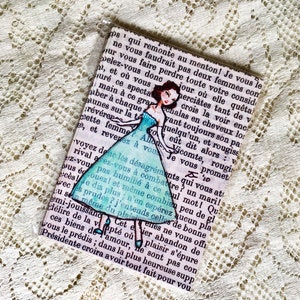 French Parisian Art Postcards - portraits for bookworms - Paris 1956 - Dita dances - Ten cards