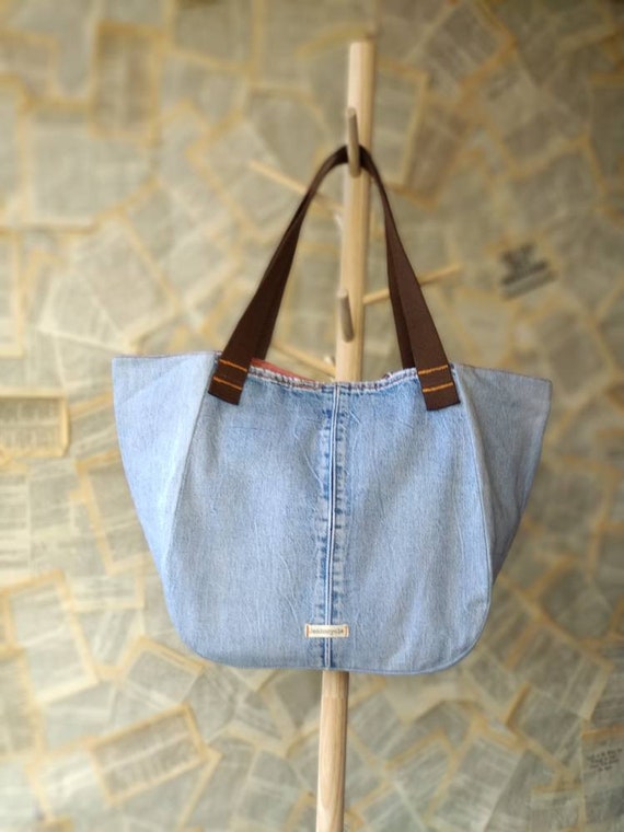 denim gym bag