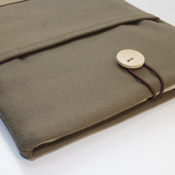 POCHETTE ETUI PROTECTION kakie taupe 15-inch computer