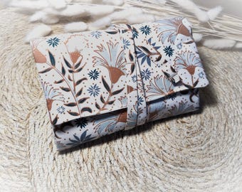 Floral print travel jewelry pouch - Mother's Day gift