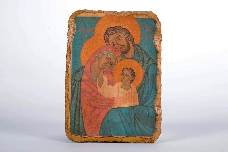 Holy Family Fine Art Byzantine Icon  Christian Orthodox image 4