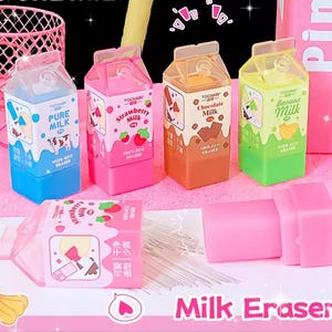 1 borrador lindo, útiles escolares, borrador de papelería, borrador de lápiz, borrador de goma, papelería kawaii, suministros de papelería