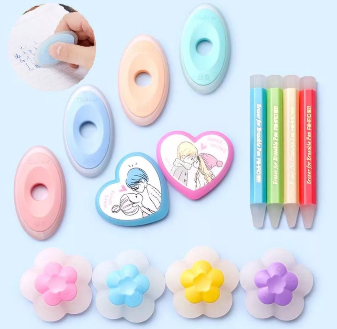 Creative Gel Pen Eraser 5 Style Cute Eraser Eraser for Etsy