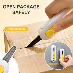 Minicuchillo multiusos, portátil, para manualidades, herramienta de corte, para oficina y escuela, cortador de cajas, material para estudiantes.
