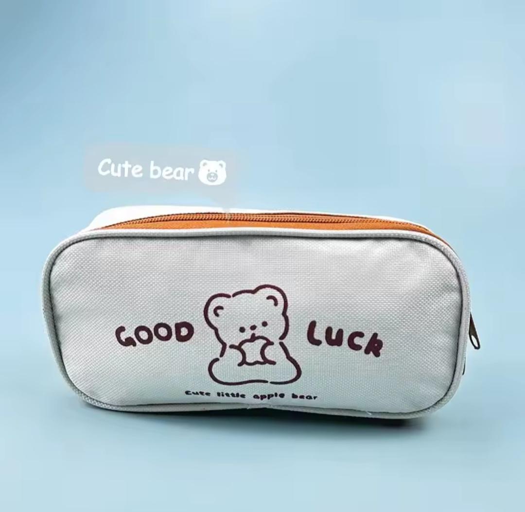 Cute Little Bear Pencil Case, Large Capacity Pencil Case, Cartoon