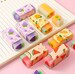 3Pcs/Creative Fruit pencil Eraser, Stationery Supplies, Kids Gift, School Office Stationery, Eraser Gift, Rubber, Random Fruit Eraser 