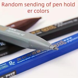 2 Set Thick Flat Head Mechanical Pencil, Pencil With 6pcs Refill Set, 2B Pencil, Pencil With Eraser, Writing Drawing Pencil, Gift image 14