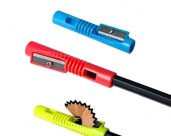 1pc Whistle shape pencil sharpener, multi-function pencil sharpener, pencil extender, stationery sharpener