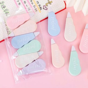 3 Rubans Correcteurs Mini En Forme De Patte De Chat - Bande Correctrice Blanche Pour école, Bureau