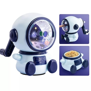 Temperamatite astronauta, temperamatite simpatico cartone animato, temperamatite a manovella, temperamatite regolabile terza marcia, regalo per studenti