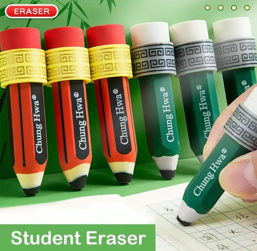 1pc Pencil Shape Eraser, Rubber Eraser, Mini Pencil Eraser, School ...