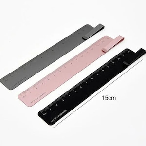 1 pz. Righello segnalibro creativo, righello in metallo da 15 cm, righello da disegno, scuola, forniture per ufficio, regalo, forniture per studenti