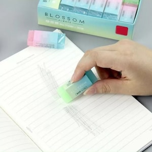 1pc Rainbow Jelly Eraser, Blossom Eraser, Soft, Flexible Jelly Color ...
