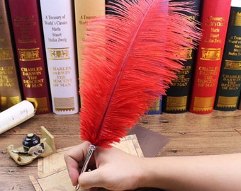 1pc Feather Ballpoint pen, writing pen, 11 colour feather pen, school, office stationery pen, gift pen