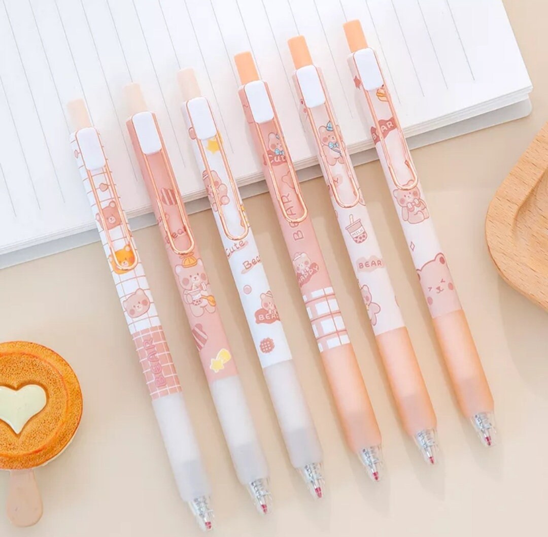 Cute Easter Day Rabbit Gel Ink Pens Fun Pens Roller Ball Fine Point 0.5 MM  Pens Black Gel Ink Ball Point Pens for Kids Students School Office Supplies  8 Pcs (Hamster Pens) 