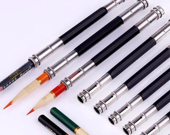 4-delige potloodverlenger, verstelbare potloodverlenger, schoolkunst, potloodverlenger met dubbele kop, kantoorkunst, schoolgereedschap, verlengstuk, schoolbenodigdheden