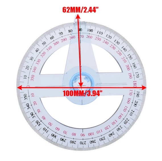 RIGHELLO ANGOLO GONIOMETRO 180° Grigio Lucido In Metallo scale Angolo 150mm  EUR 16,34 - PicClick IT