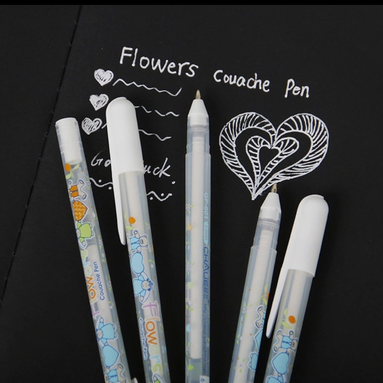 Pen gel pen white ink white ink pen stationery school Etsy